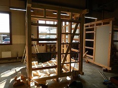 製作する小屋の写真